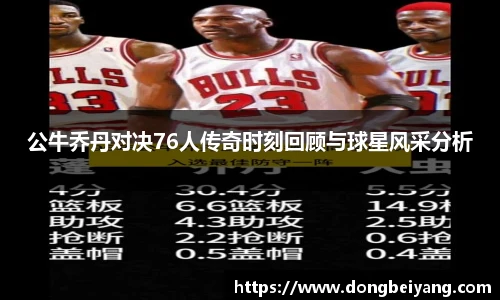 公牛乔丹对决76人传奇时刻回顾与球星风采分析
